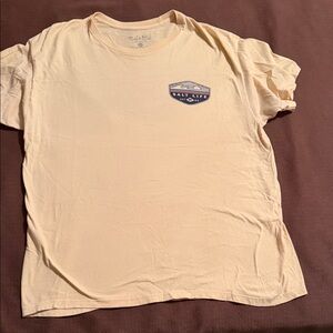 Salt Life Light Yellow Short Sleeve Tee